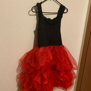 Black and Red Dress